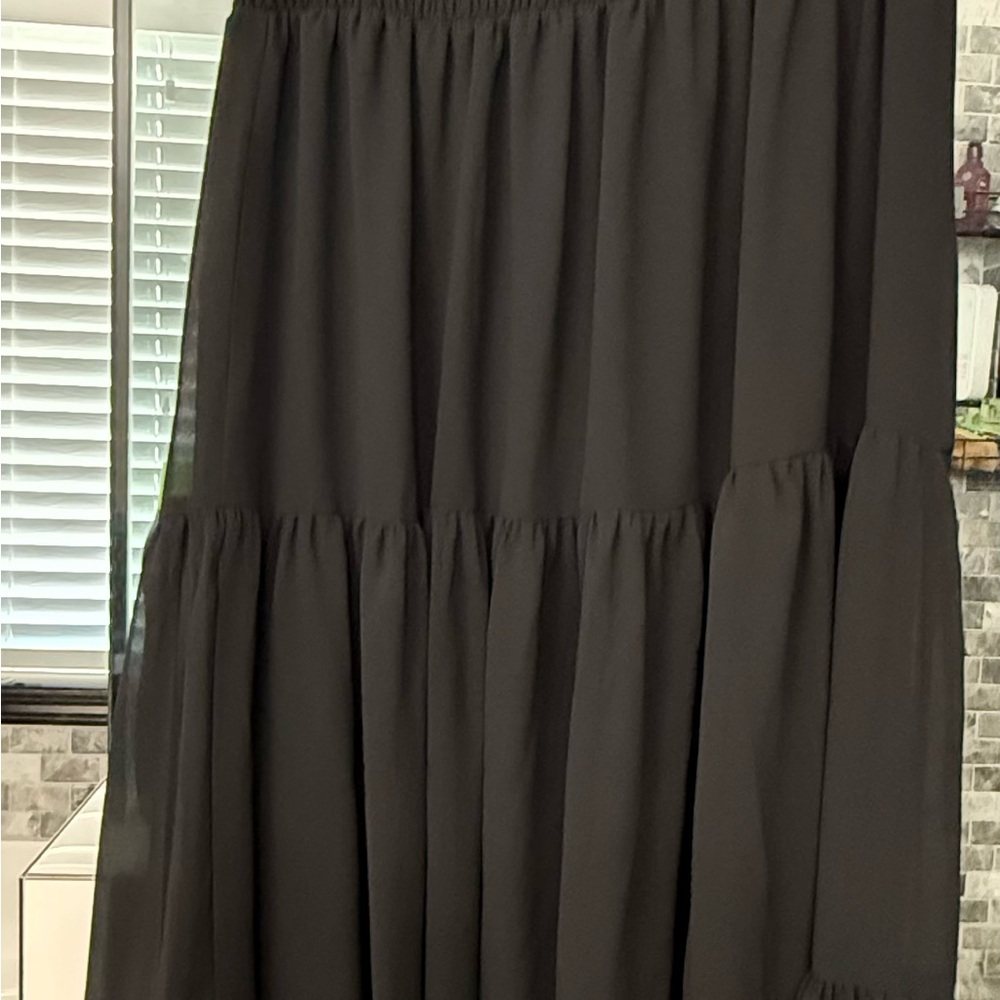 Elegant Black Maxi Skirt